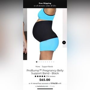 Baobei ProBump™ Pregnancy Belly Support Band - Black